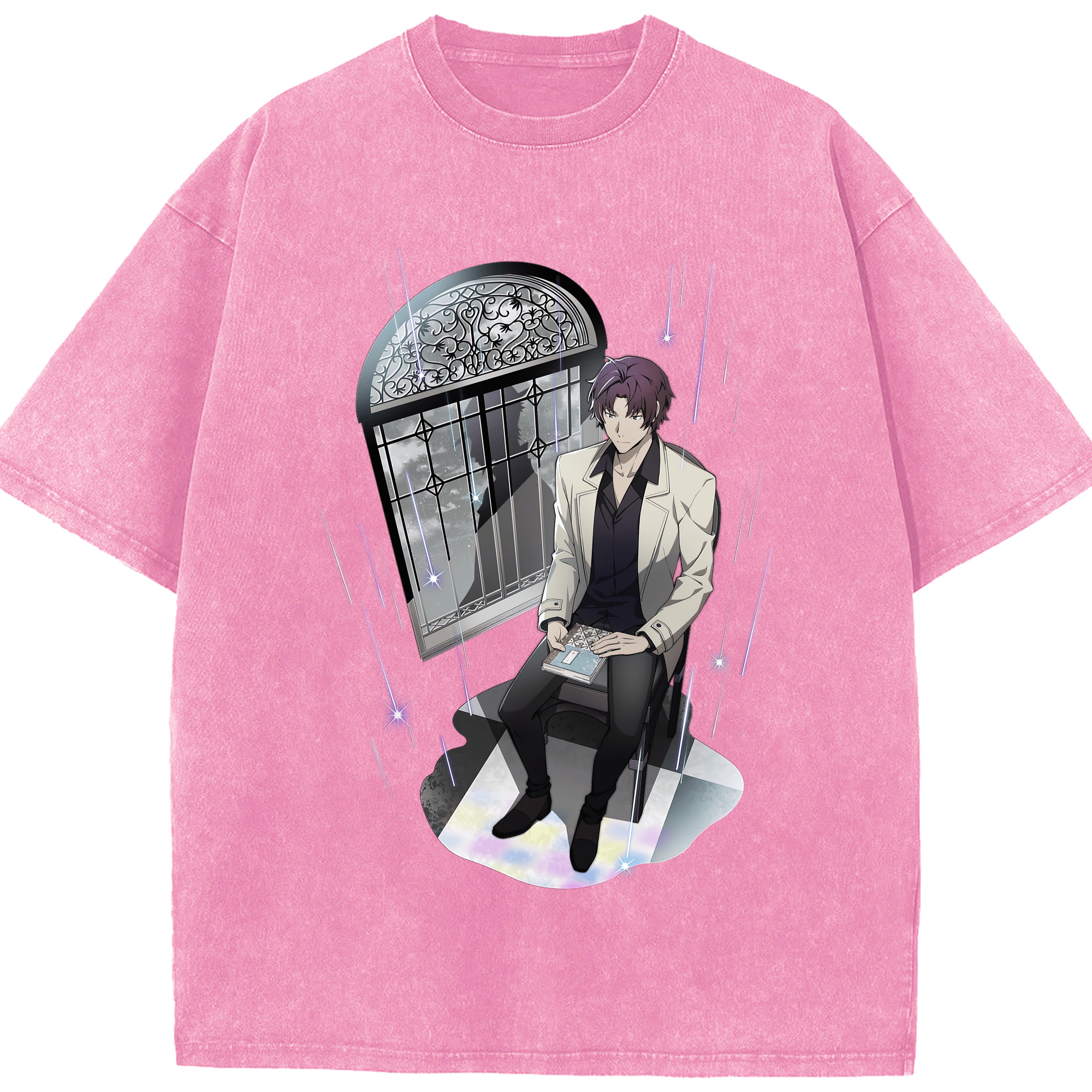 （画像用） 文豪ストレイドッグス Bungo Stray Dogs 綿100% ヴィンテージ風 半袖Tシャツ（フロントプリント）